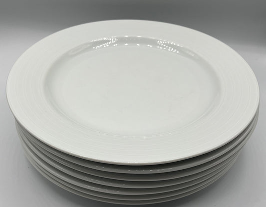 Crate & Barrel Porcelain Dinner Plates (set of 7)